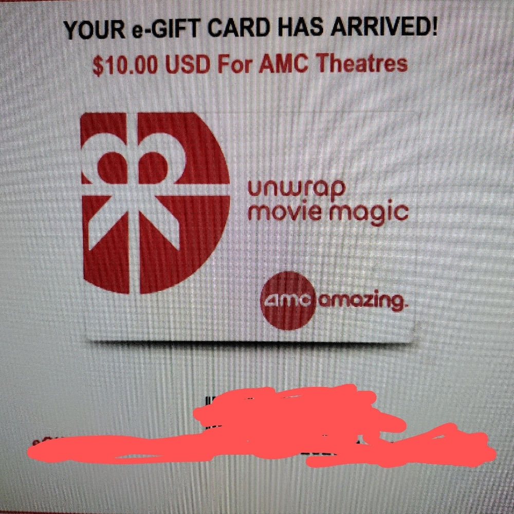 $10 amc theatres gift cards